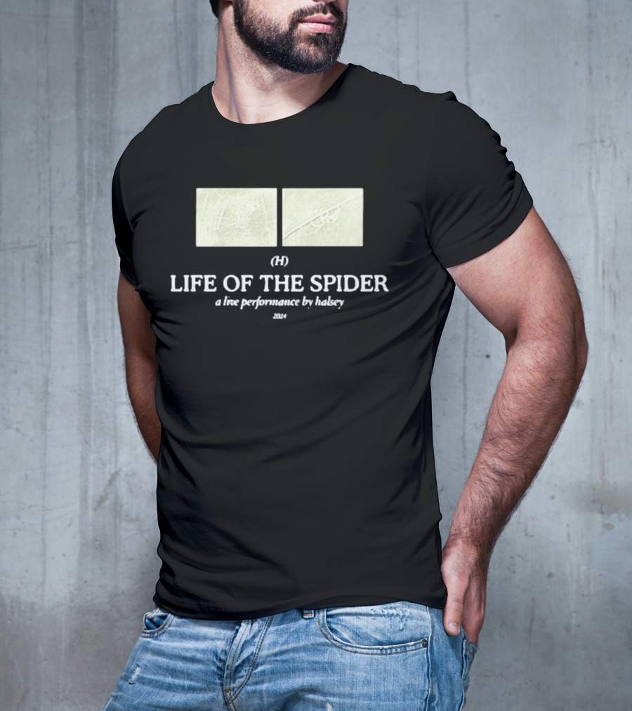 Halsey Updates Life Of The Spider (H) A Live Performance By Halsey T-Shirt