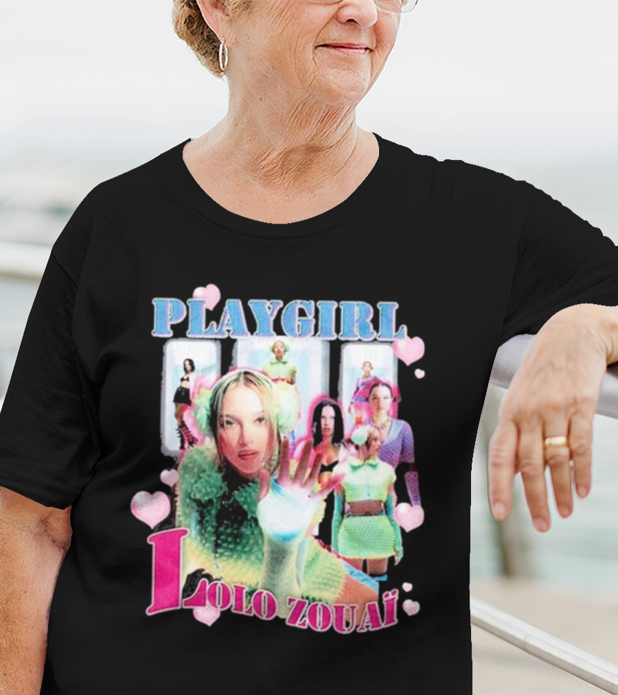 PLAYGIRL LOLO ZOUAÏ Retro Fashion Aesthetic With Feminine Icons T-Shirt