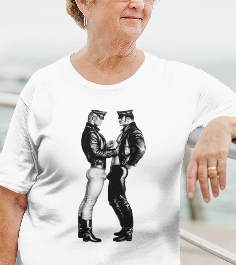 Russell Tovey Tom Of Finland Leather Uniform T-Shirt