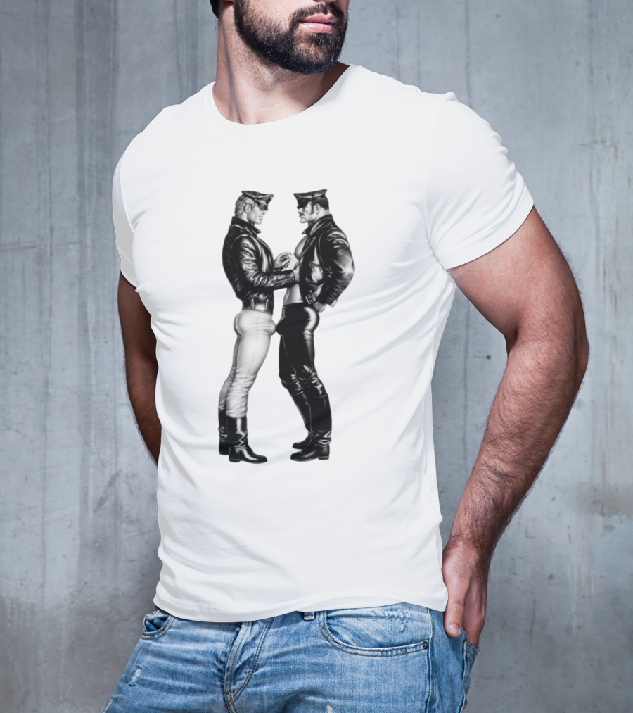 Russell Tovey Tom Of Finland Leather Uniform T-Shirt