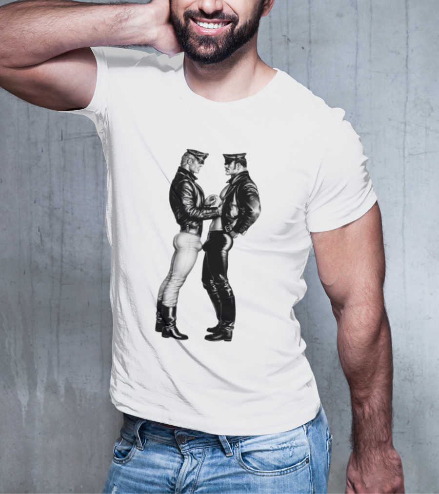 Russell Tovey Tom Of Finland Leather Uniform T-Shirt