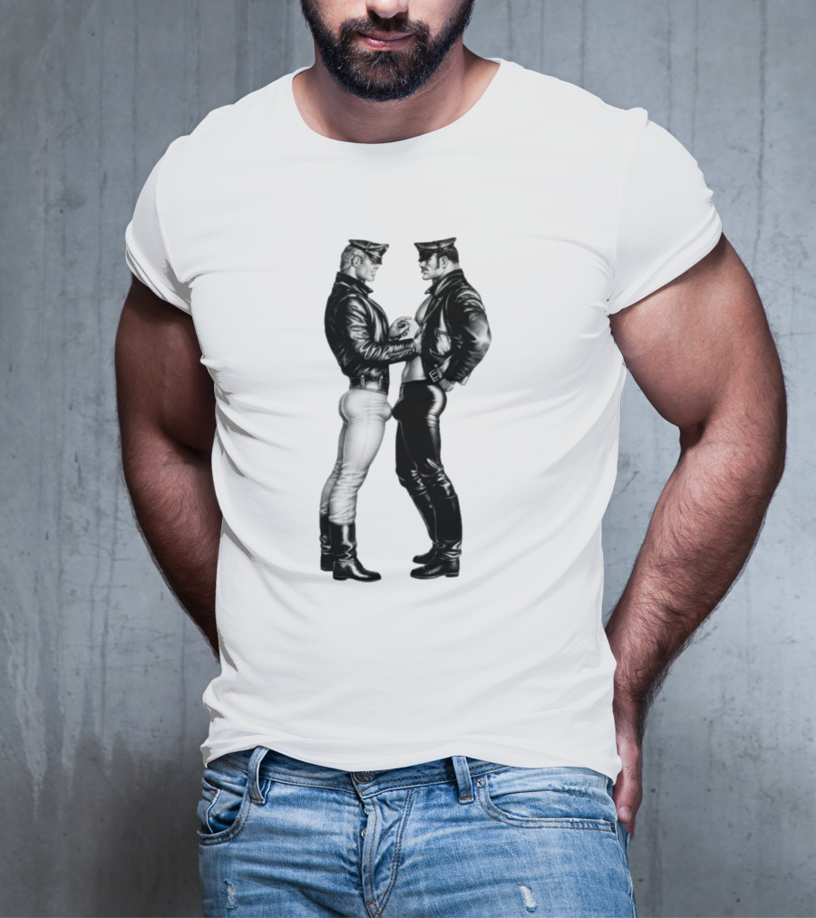 Russell Tovey Tom Of Finland Leather Uniform T-Shirt