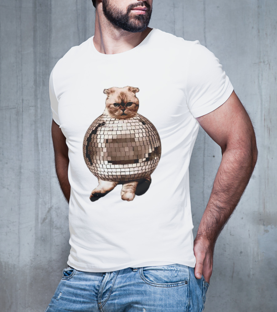 Taylor Swift Mirrorball Disco Cat T-Shirt