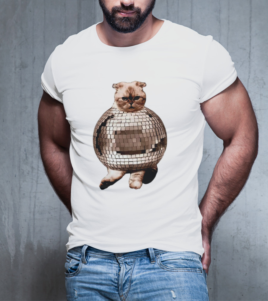 Taylor Swift Mirrorball Disco Cat T-Shirt