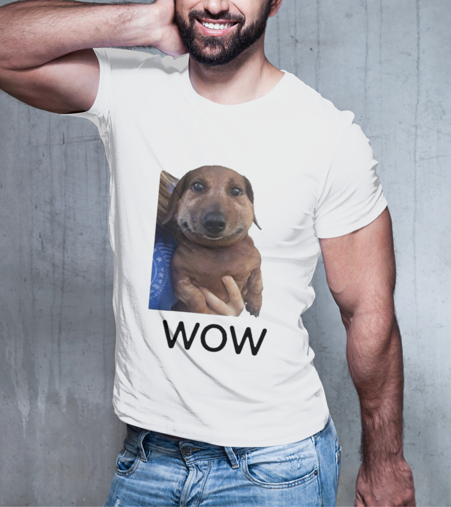 Fallenchungus Wow Dog Meme With Funny Expression T-Shirt