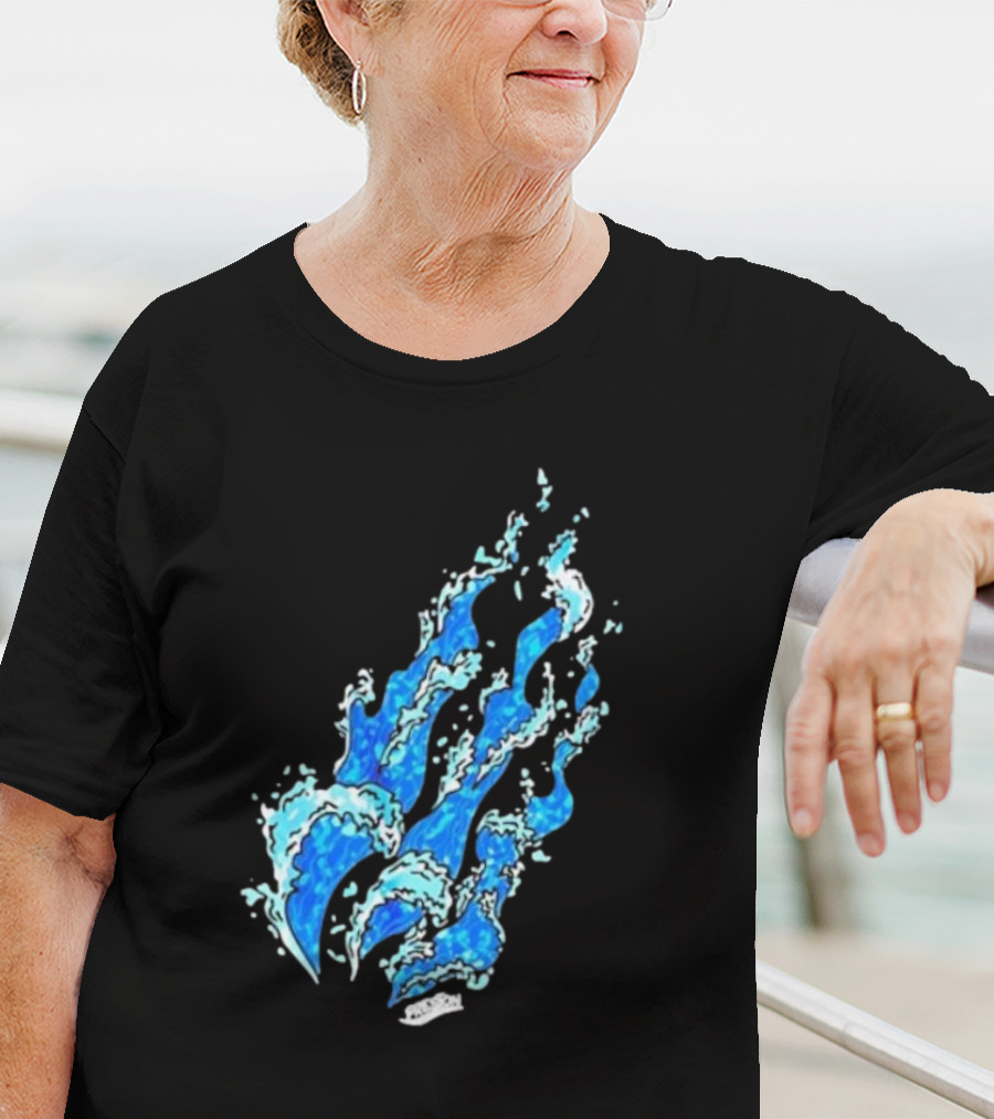 Fire Wave Blue Flame T-Shirt