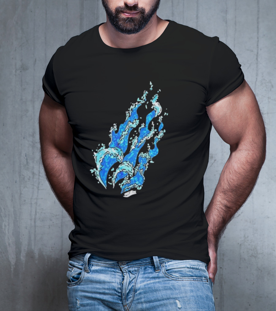 Fire Wave Blue Flame T-Shirt