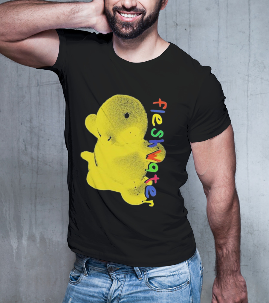 Fleshwater Colorful Text Yellow Ducky T-Shirt
