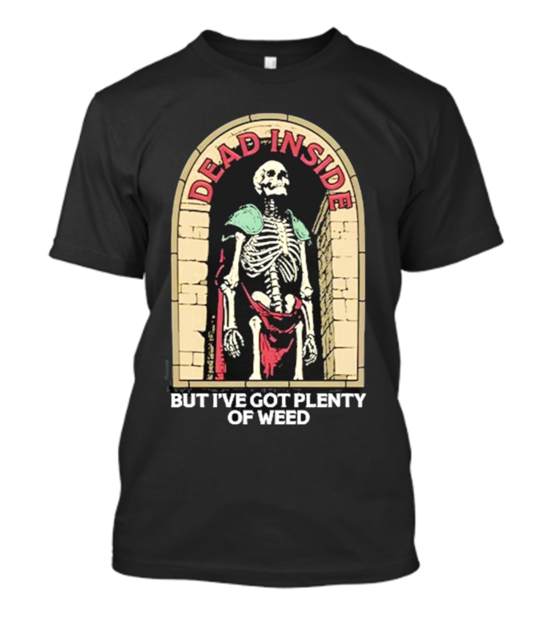 Dead Inside Skeleton But I’ve Got Plenty Of Weed T-Shirt