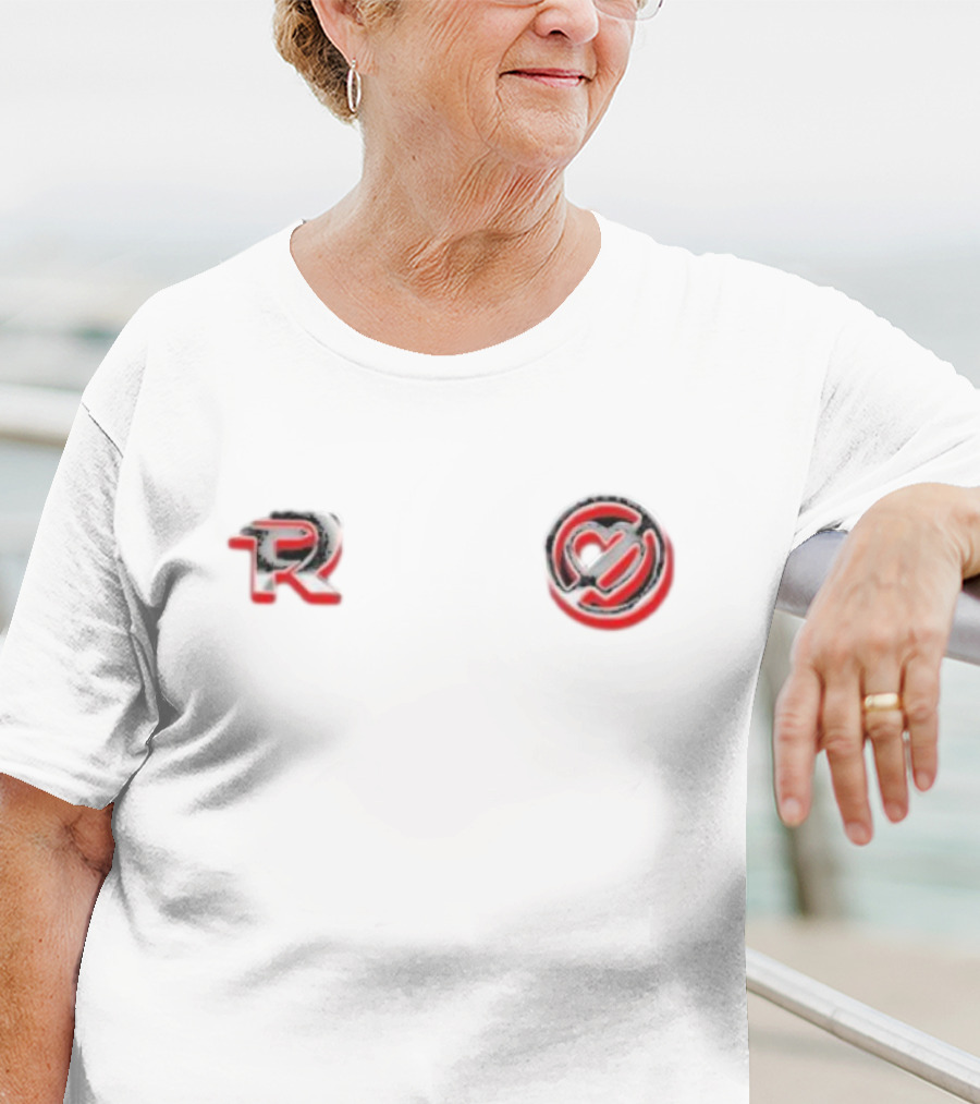 Fuerza Regida R Logo Chrome Emblem T-Shirt