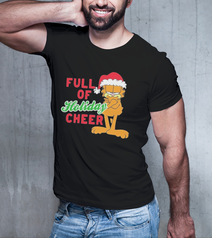 Garfield Full Of Holiday Cheer Ripple Junction T-Shirt