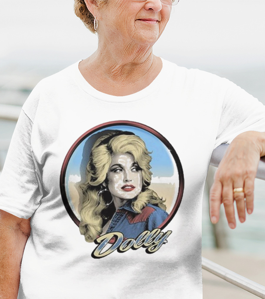 Dolly Parton Vintage Style Primary Color Photo T-Shirt