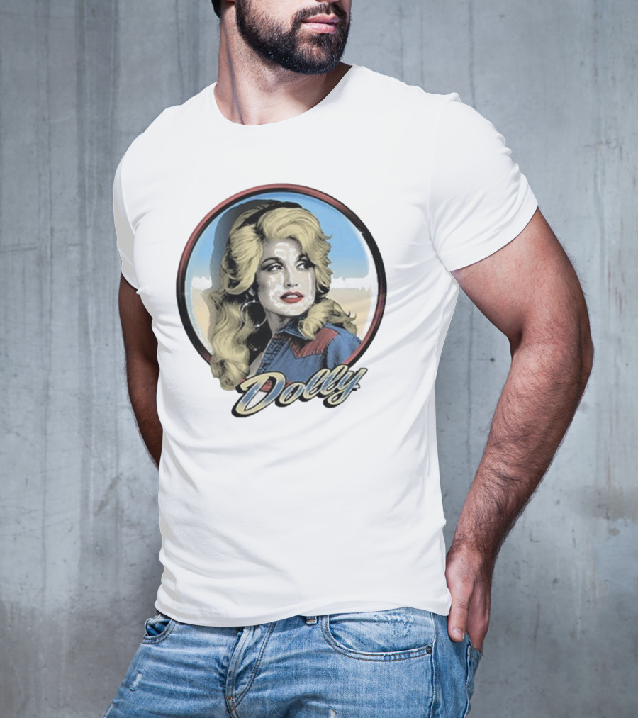Dolly Parton Vintage Style Primary Color Photo T-Shirt