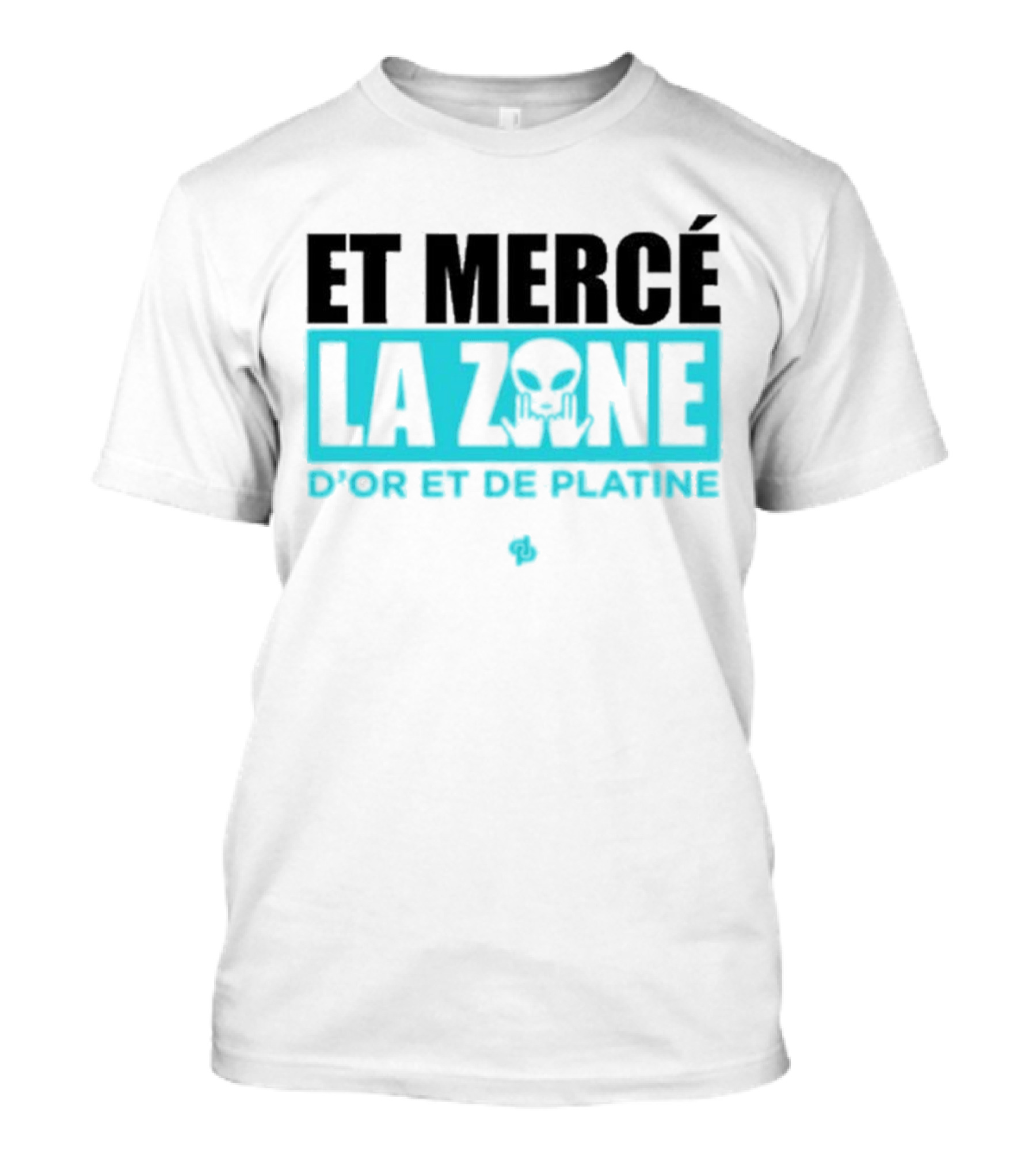 Et Mercé La Zone D'or Et De Platine Alien T-Shirt