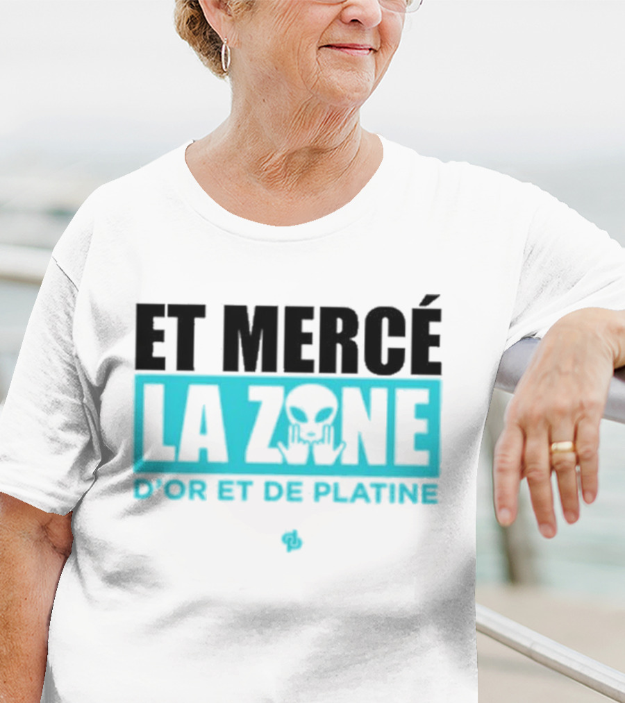 Et Mercé La Zone D'or Et De Platine Alien T-Shirt