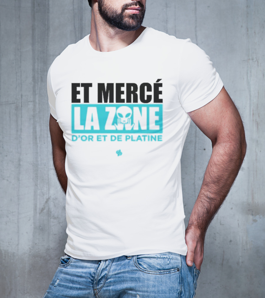 Et Mercé La Zone D'or Et De Platine Alien T-Shirt