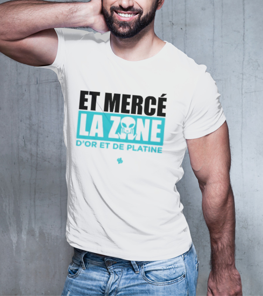 Et Mercé La Zone D'or Et De Platine Alien T-Shirt