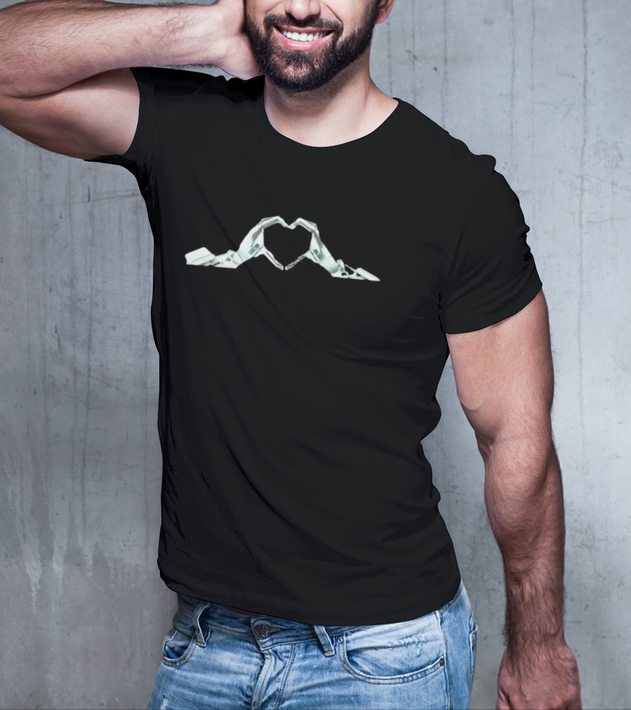 Elon Musk Robot Hand Heart T-Shirt