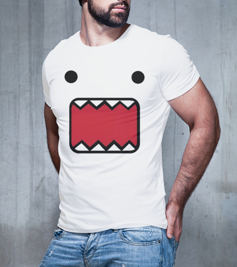 Mamono World Nostalgia Domo Kun Face T-Shirt