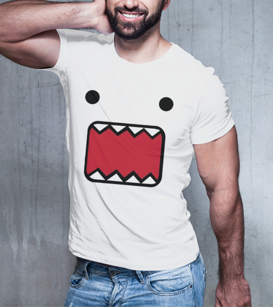 Mamono World Nostalgia Domo Kun Face T-Shirt