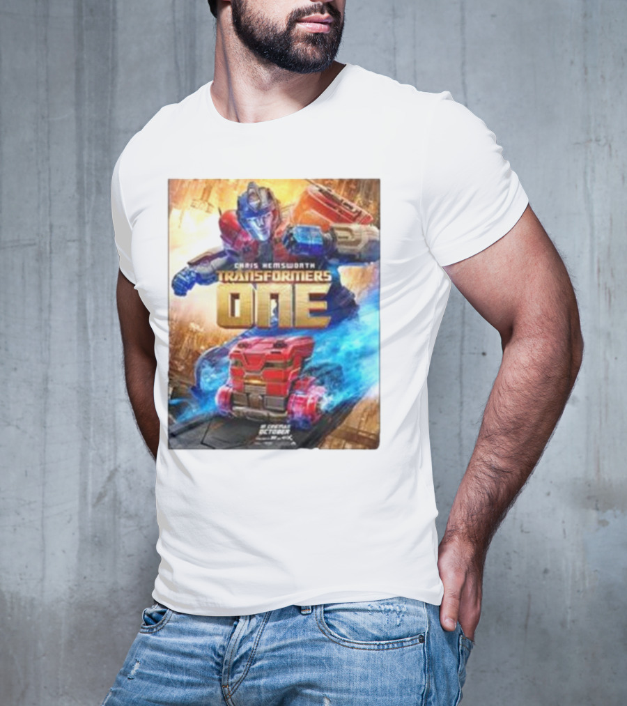 Chris Hemsworth Transformers One Robots Not In Disguise Merchandise T-Shirt