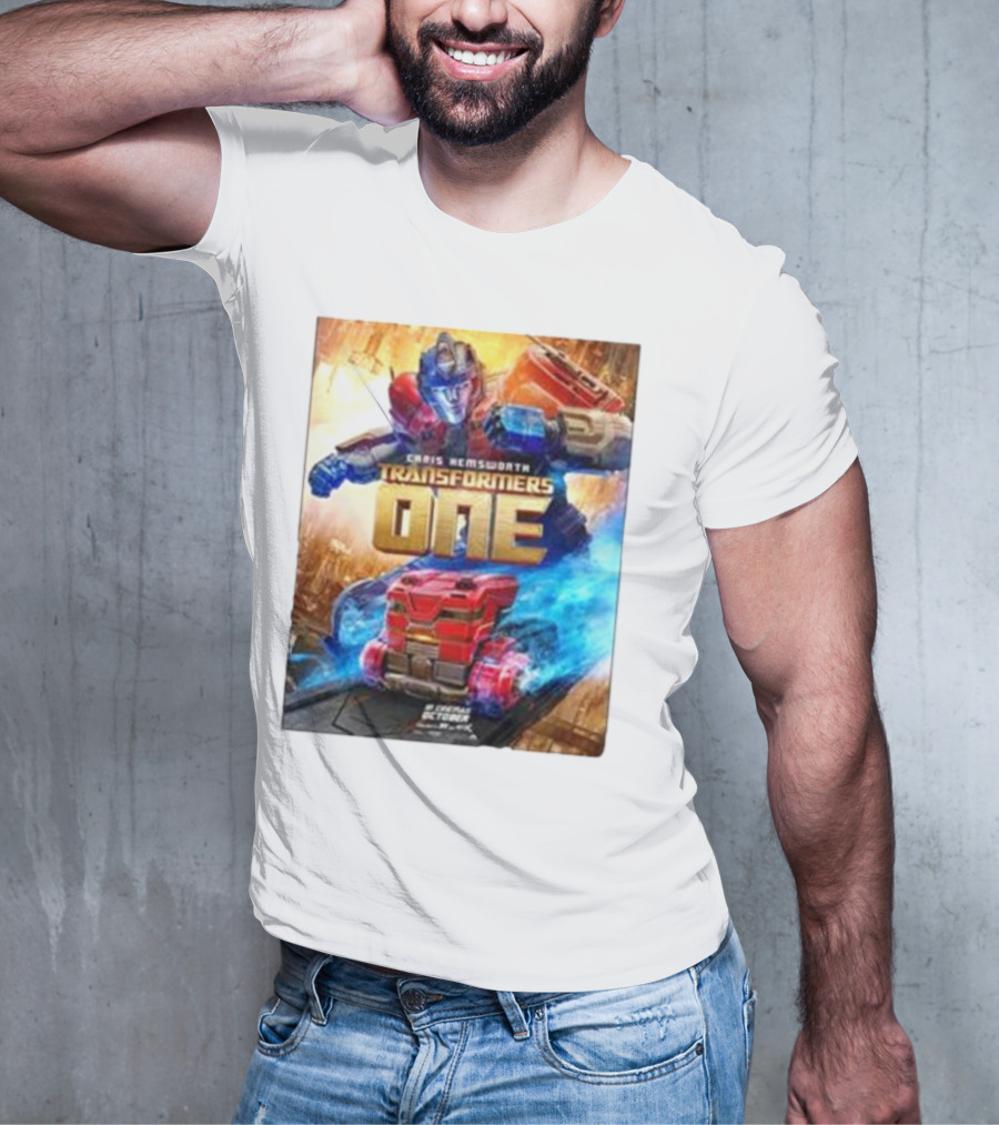 Chris Hemsworth Transformers One Robots Not In Disguise Merchandise T-Shirt
