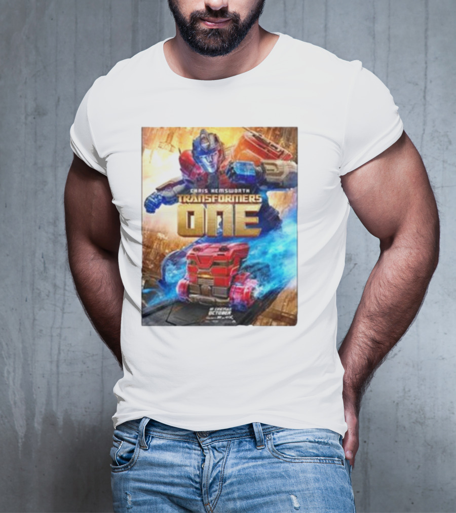 Chris Hemsworth Transformers One Robots Not In Disguise Merchandise T-Shirt