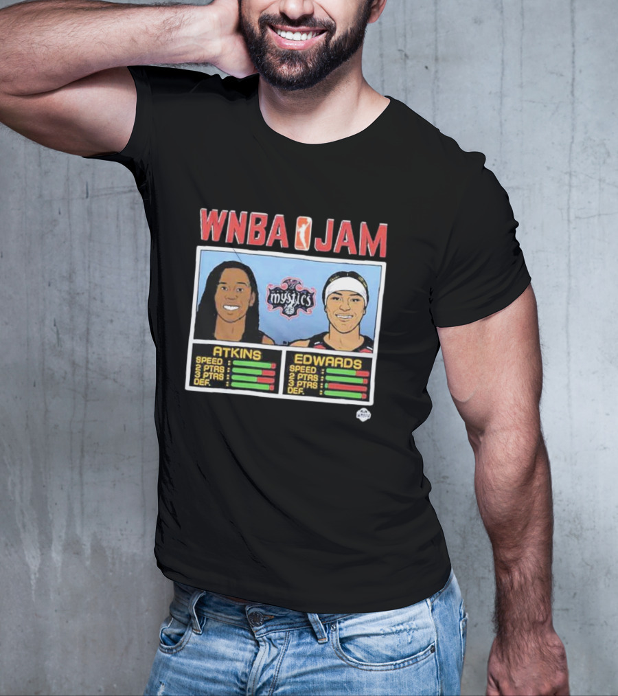 WNBA Jam Mystics Atkins Edwards Speed Points Defense T-Shirt