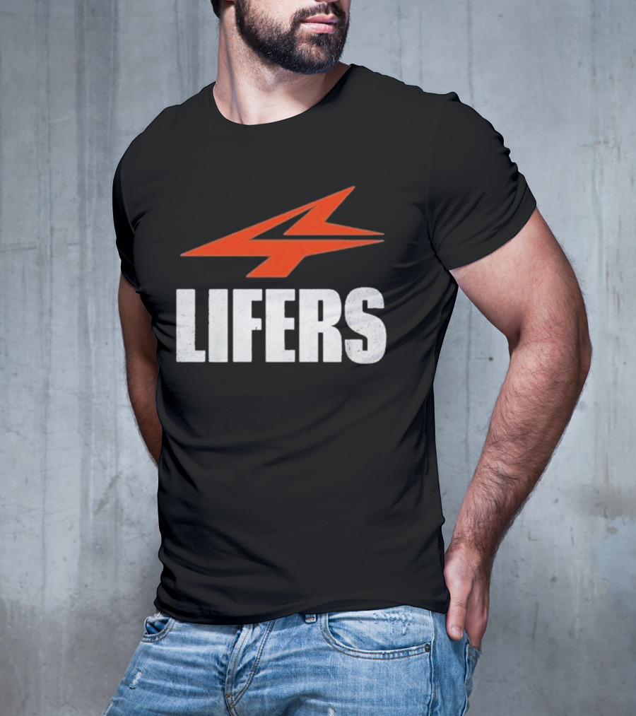 Druski 4Lifers 4 Lifers Red Lightning Bolt T-Shirt