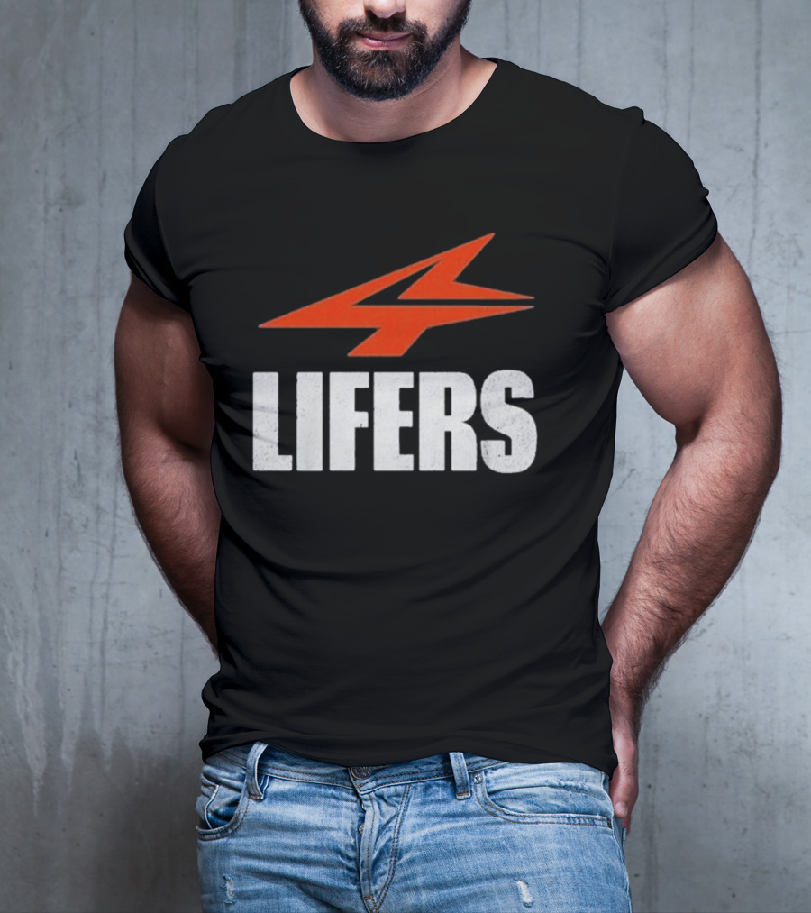 Druski 4Lifers 4 Lifers Red Lightning Bolt T-Shirt