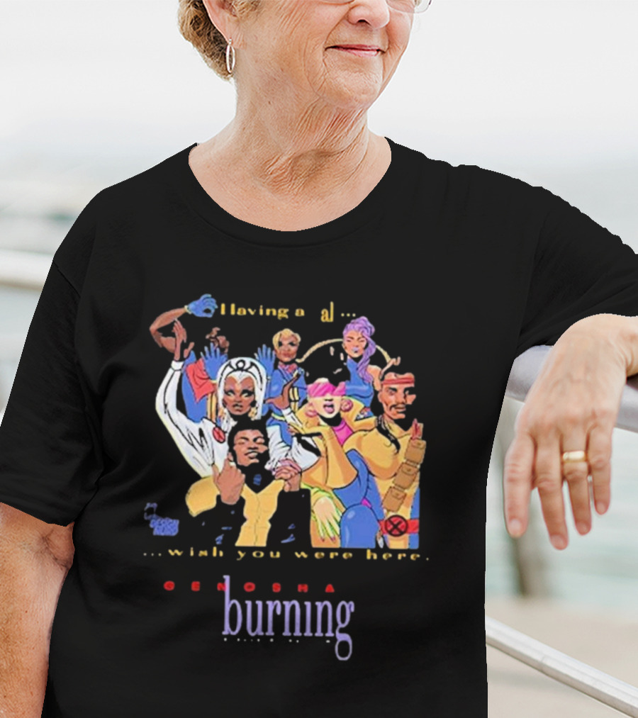 Genosha Having A Ball Wish You Were Here Burning Paris Is Burning T-Shirt