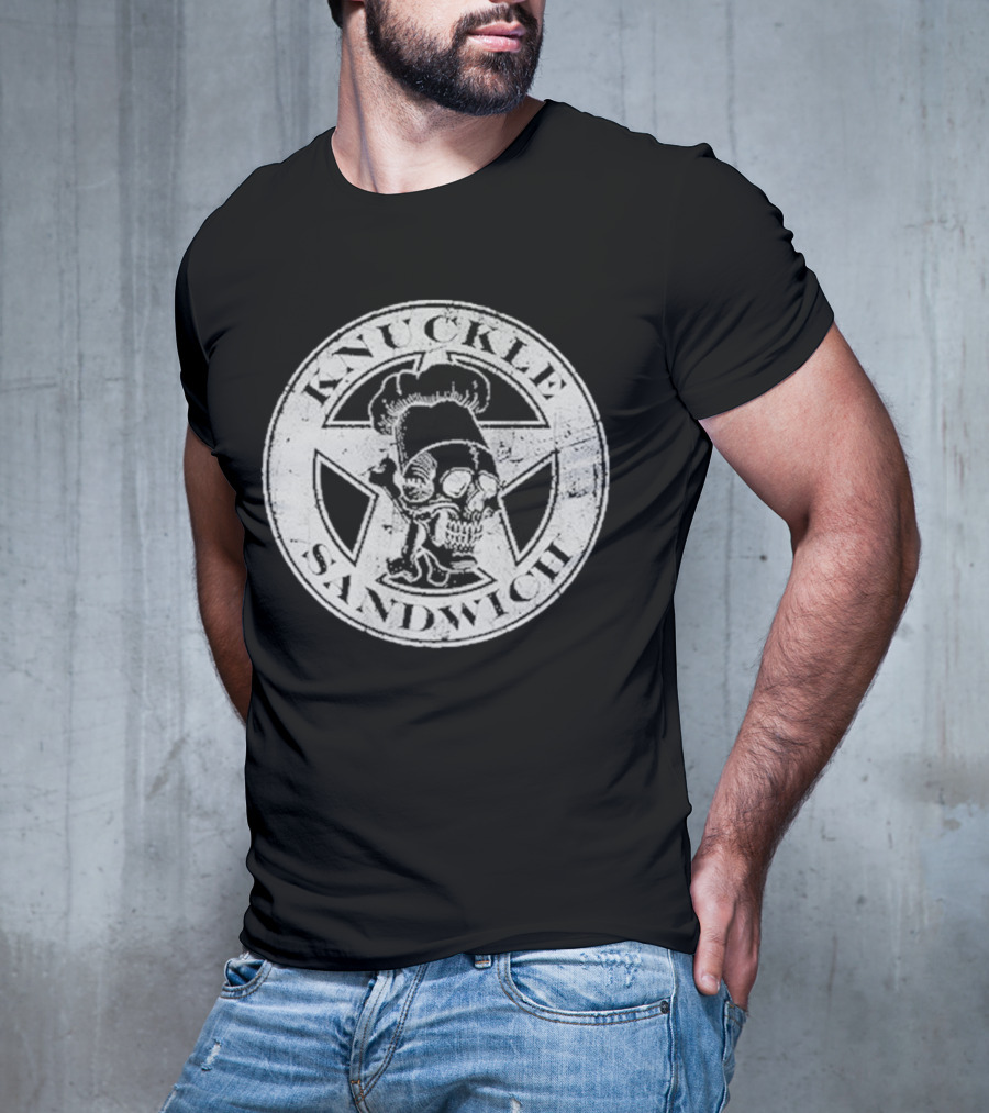 Guy Fieri Knuckle Sandwich Skull T-Shirt