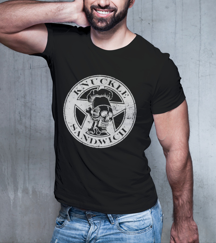Guy Fieri Knuckle Sandwich Skull T-Shirt