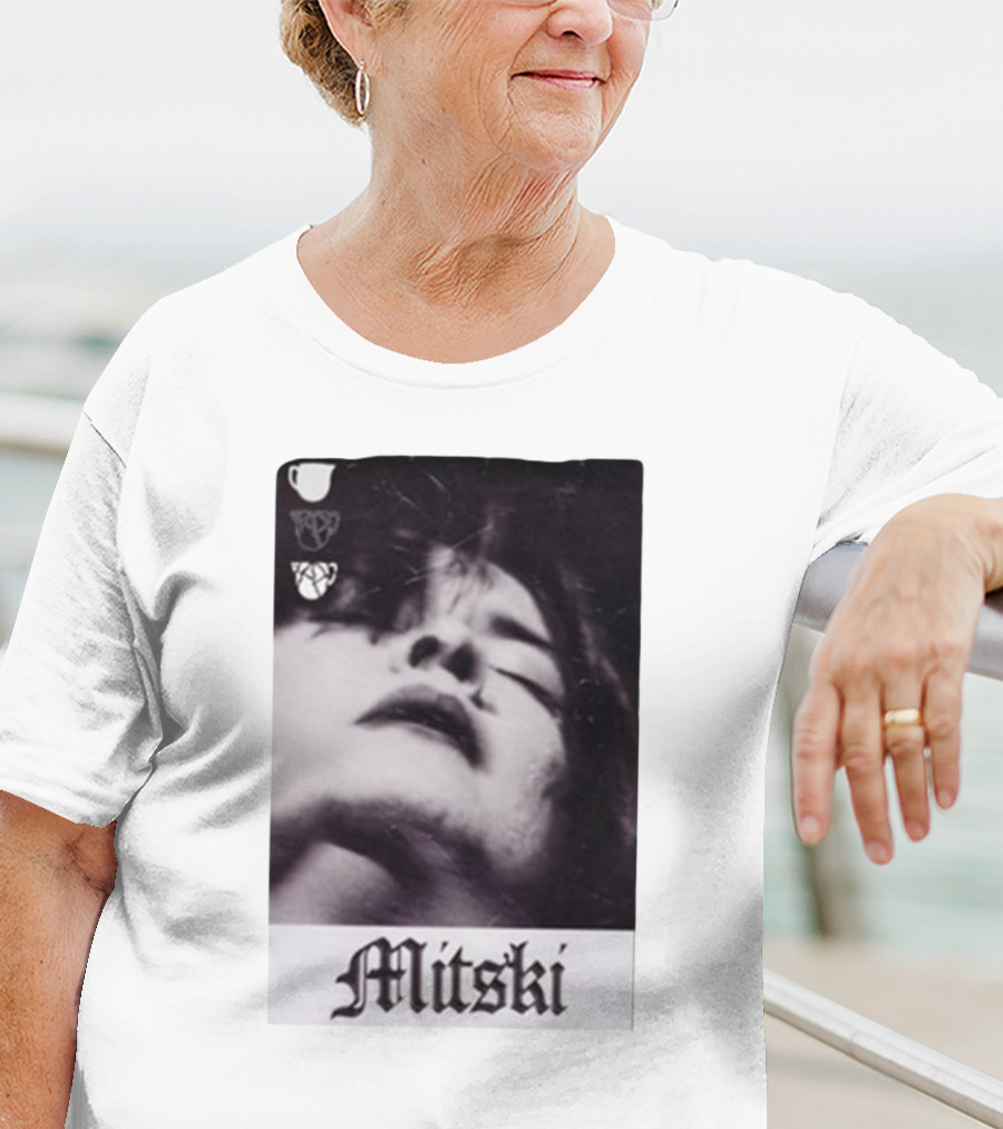 Mitski Gothic Black And White Portrait T-Shirt