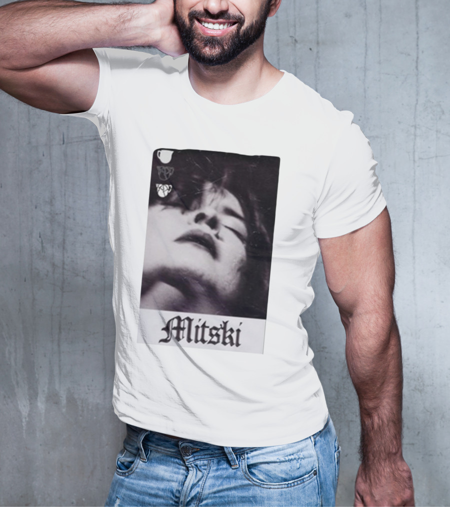 Mitski Gothic Black And White Portrait T-Shirt