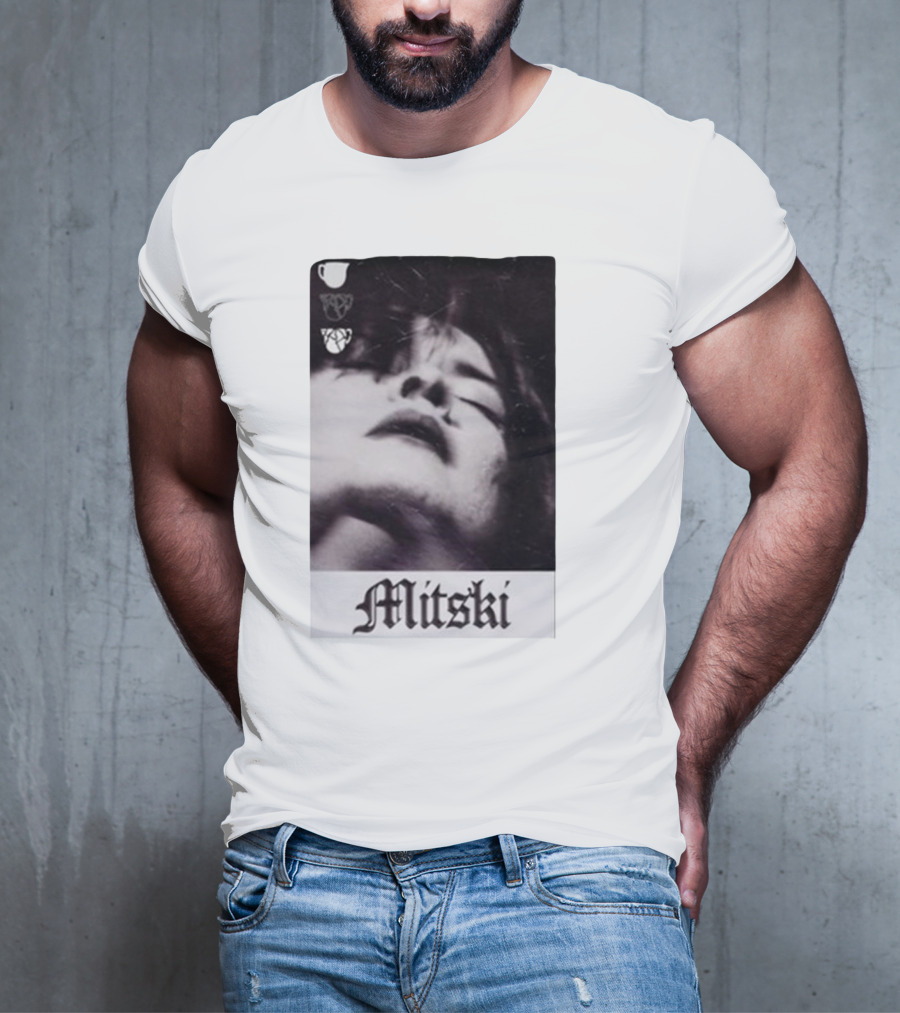 Mitski Gothic Black And White Portrait T-Shirt