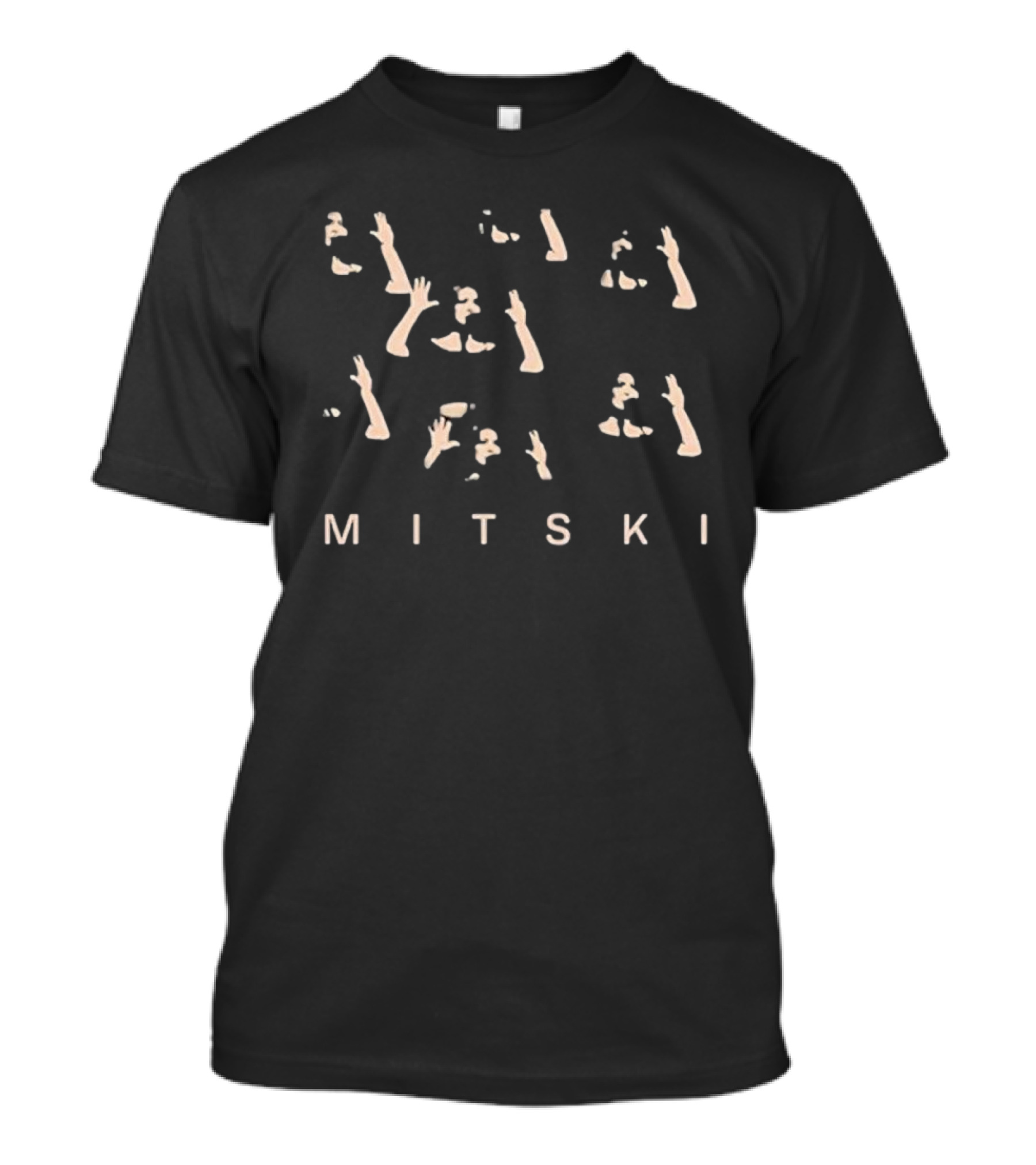 Mitski Tides Contain Wave Gesture Icons T-Shirt