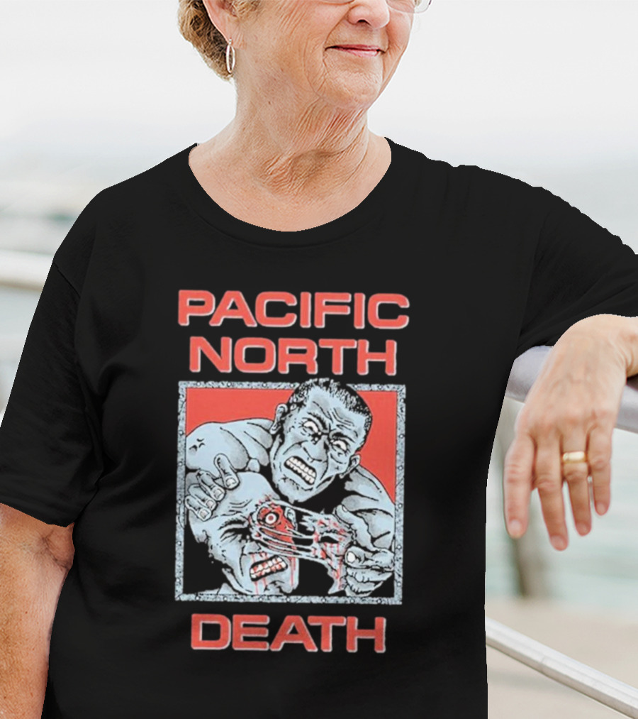 Pacific North Death Facerip Brutal New T-Shirt