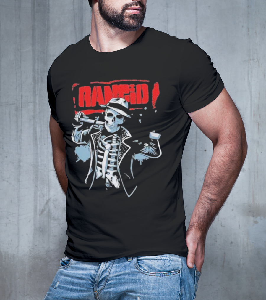 Rancid Bo Knows Skele Tim North America Tour T-Shirt