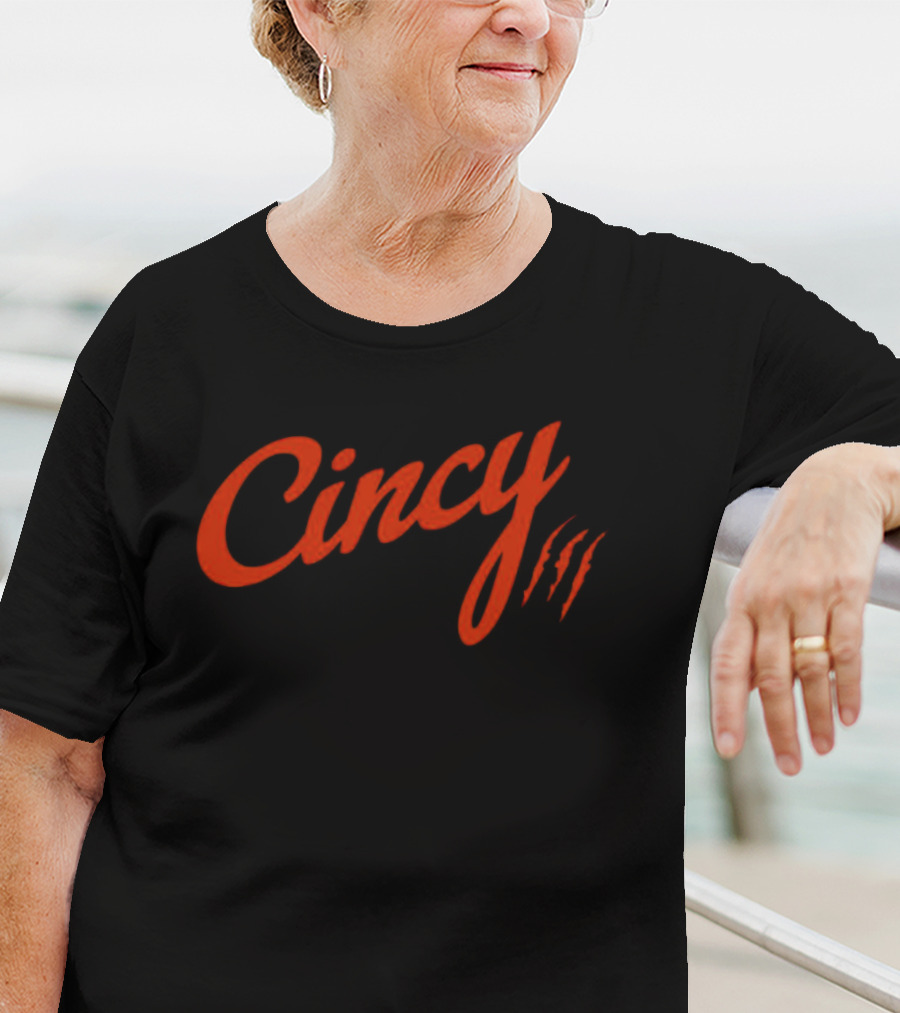 Cincy Claw Marks The Cincy Hat By Ted Karras T-Shirt