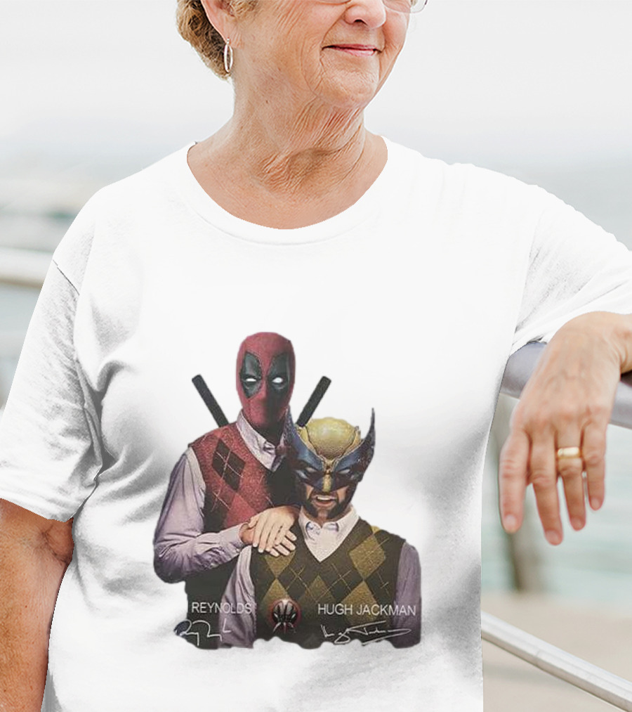 Deadpool Wolverine Ryan Reynolds Hugh Jackman Step Brothers T-Shirt