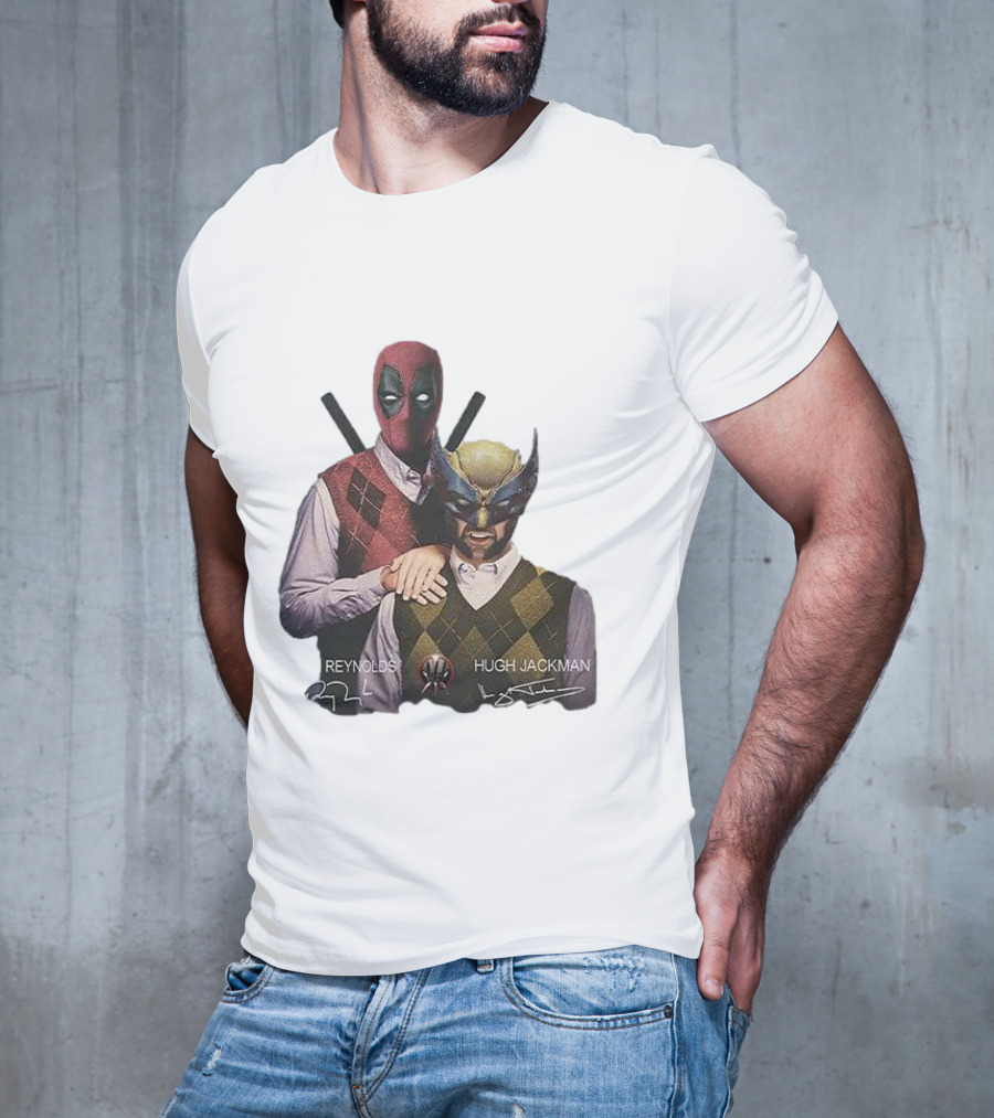 Deadpool Wolverine Ryan Reynolds Hugh Jackman Step Brothers T-Shirt