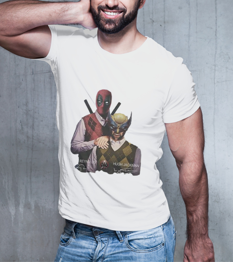 Deadpool Wolverine Ryan Reynolds Hugh Jackman Step Brothers T-Shirt