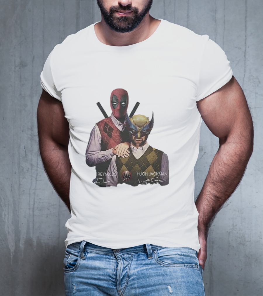 Deadpool Wolverine Ryan Reynolds Hugh Jackman Step Brothers T-Shirt
