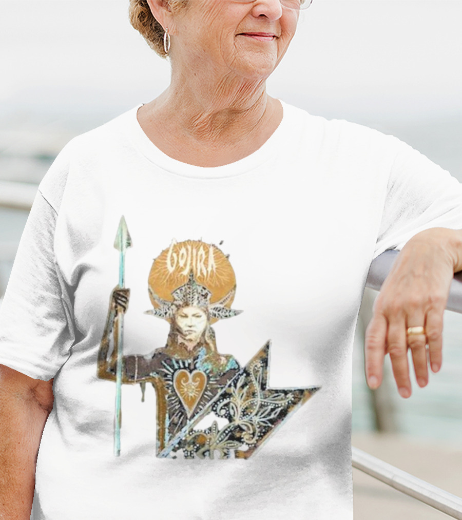 Gojira Fortitude Warrior Album Art Iconic Spear Holder T-Shirt