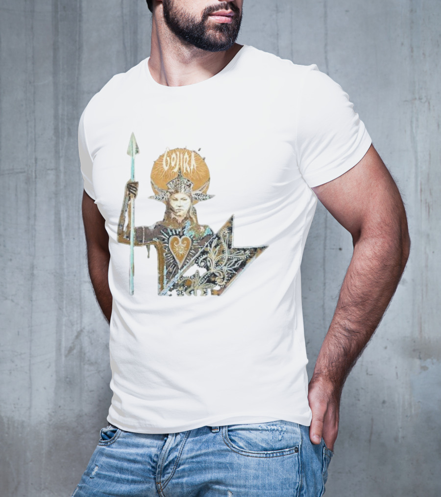 Gojira Fortitude Warrior Album Art Iconic Spear Holder T-Shirt