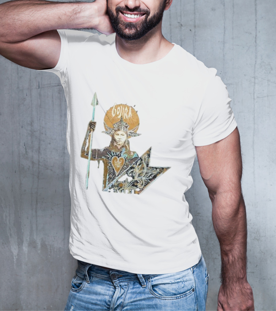 Gojira Fortitude Warrior Album Art Iconic Spear Holder T-Shirt