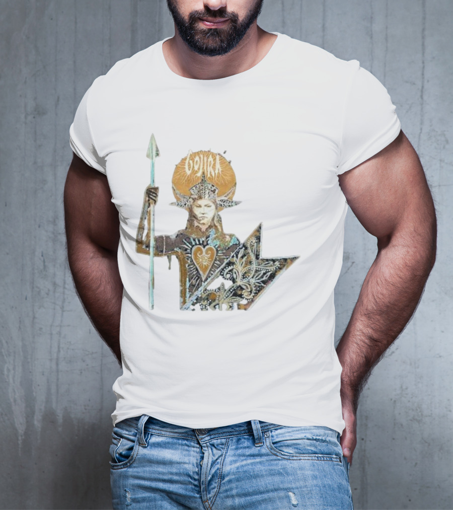 Gojira Fortitude Warrior Album Art Iconic Spear Holder T-Shirt