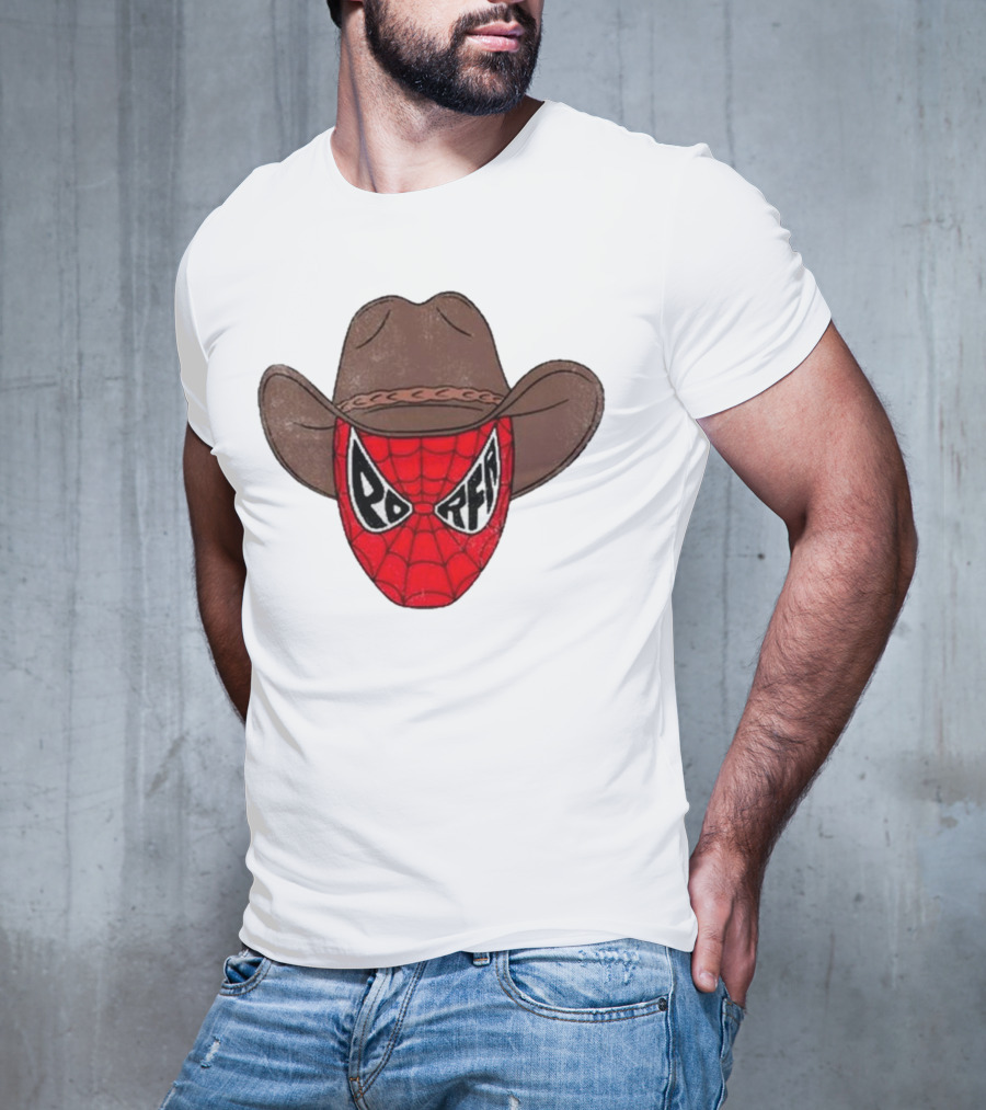 Por Favor Porfa Man Spider Cowboy Mask T-Shirt