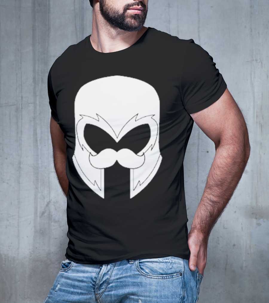 Remix’D Curleh Mustache Wolverine Mask T-Shirt
